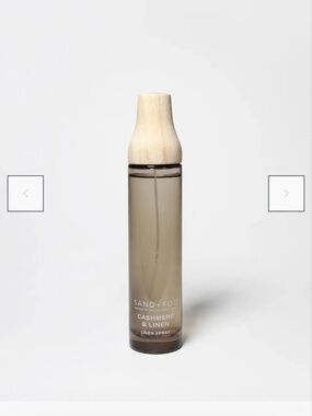 Sand+Fog Cashmere & Linen Spray — Smoky Taupe Bottle with Wood Cap